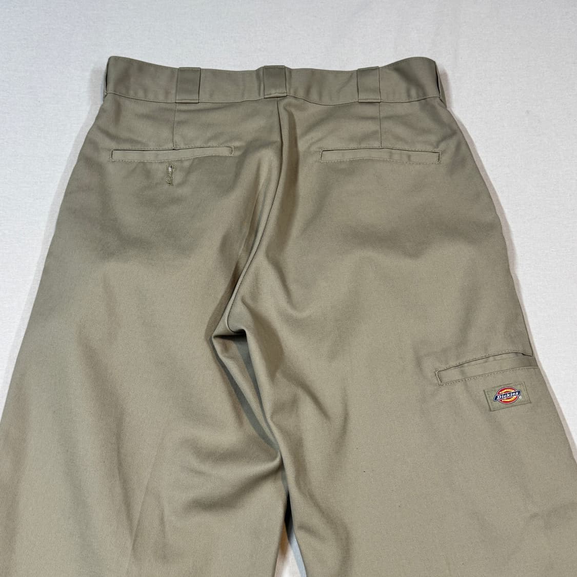 33inch) 디키즈 더블니 루즈핏 카키 컬러 면바지 치노팬츠 상품이미지6