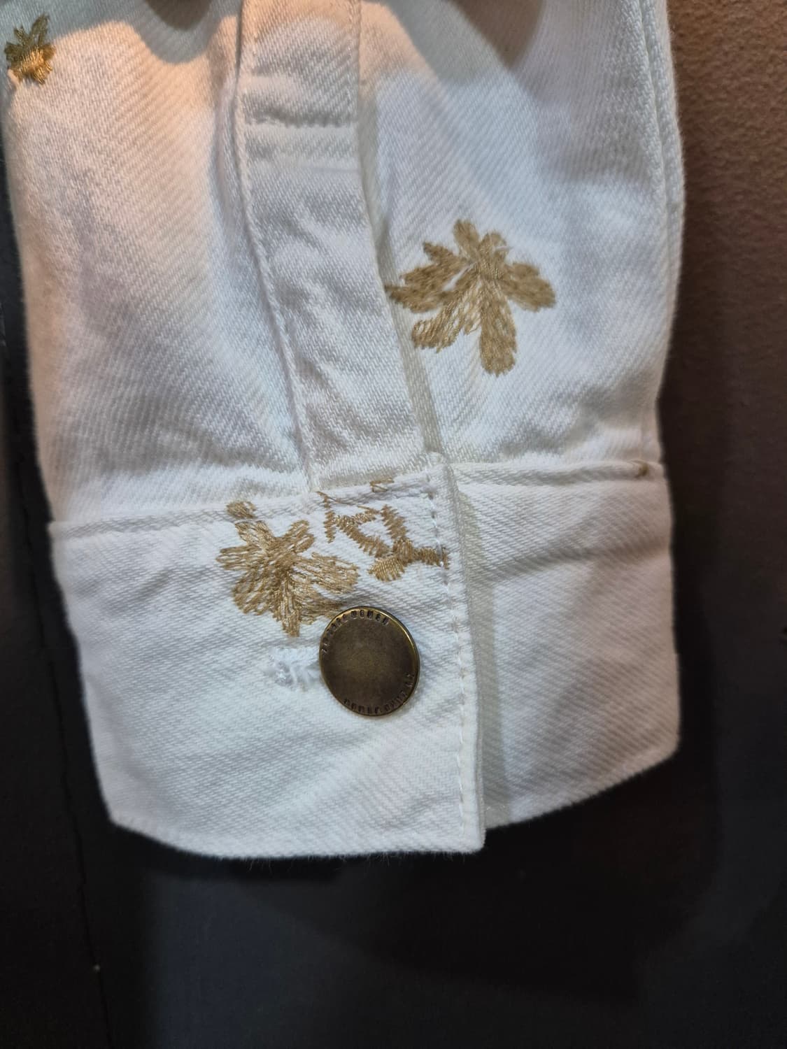 자라  자수  면데님 자켓  66 세탁완료 상품이미지5