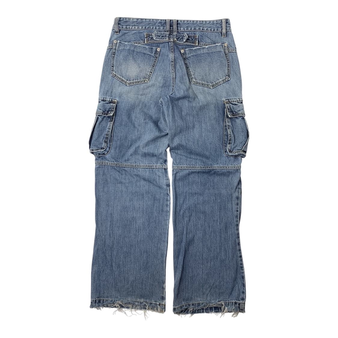 빈티지 워싱 카고 데님 팬츠 상품이미지2