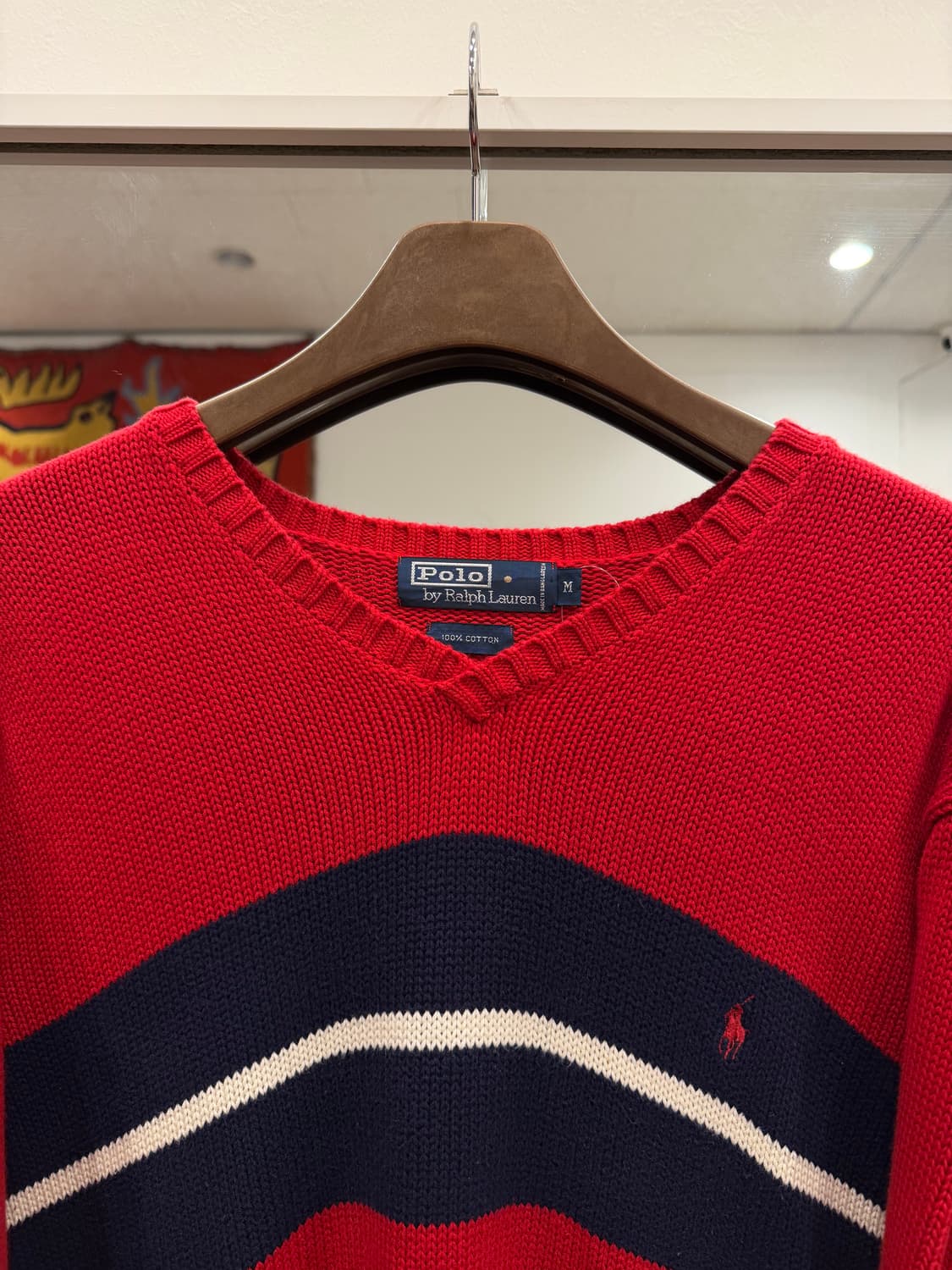 Polo ralph lauren 폴로 랄프로렌 브이넥 코튼 니트 상품이미지3