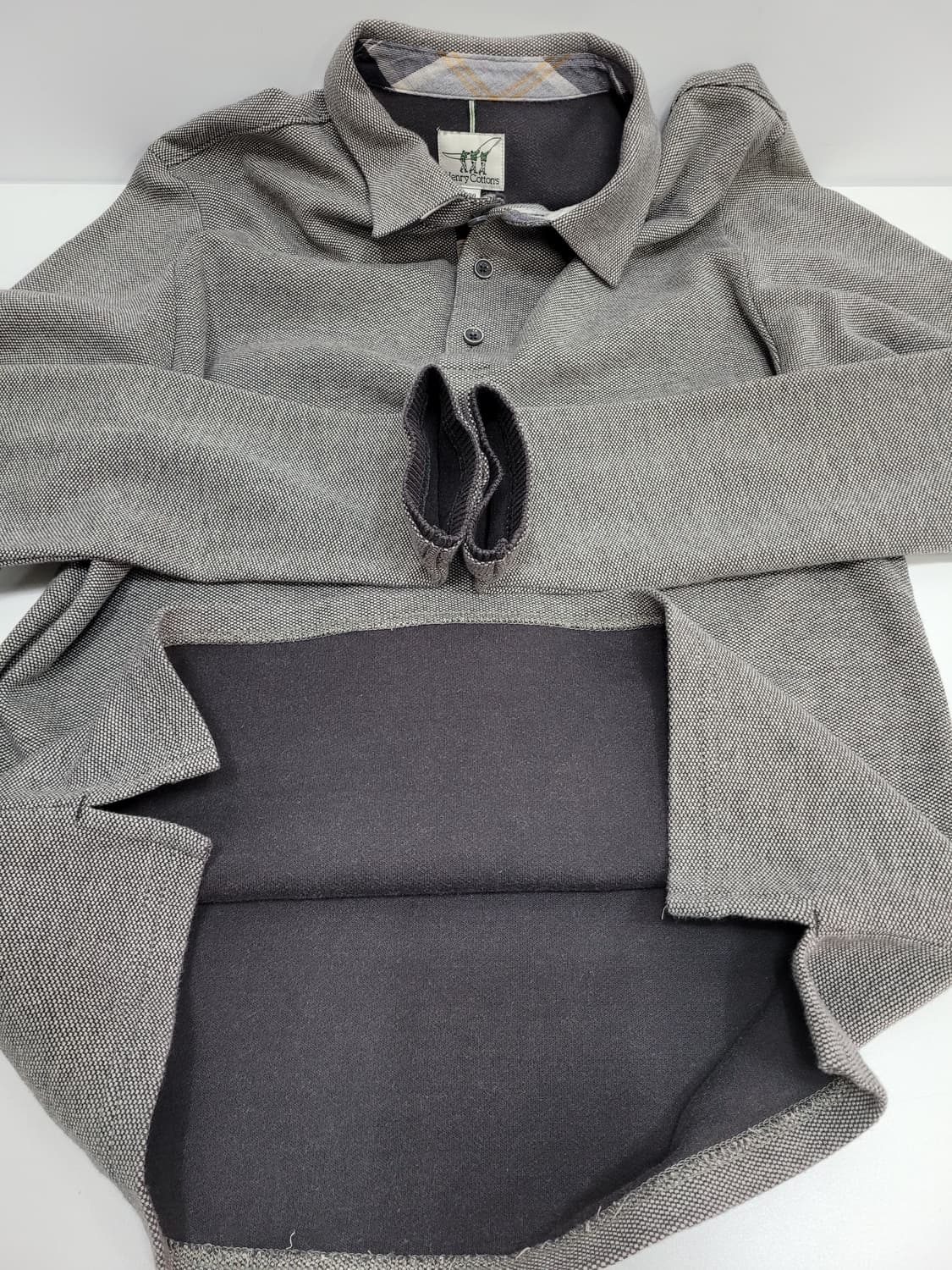 Henry Cottons 헨리코튼 긴팔 티셔츠 / 남 100 멜란지그레이 상품이미지6