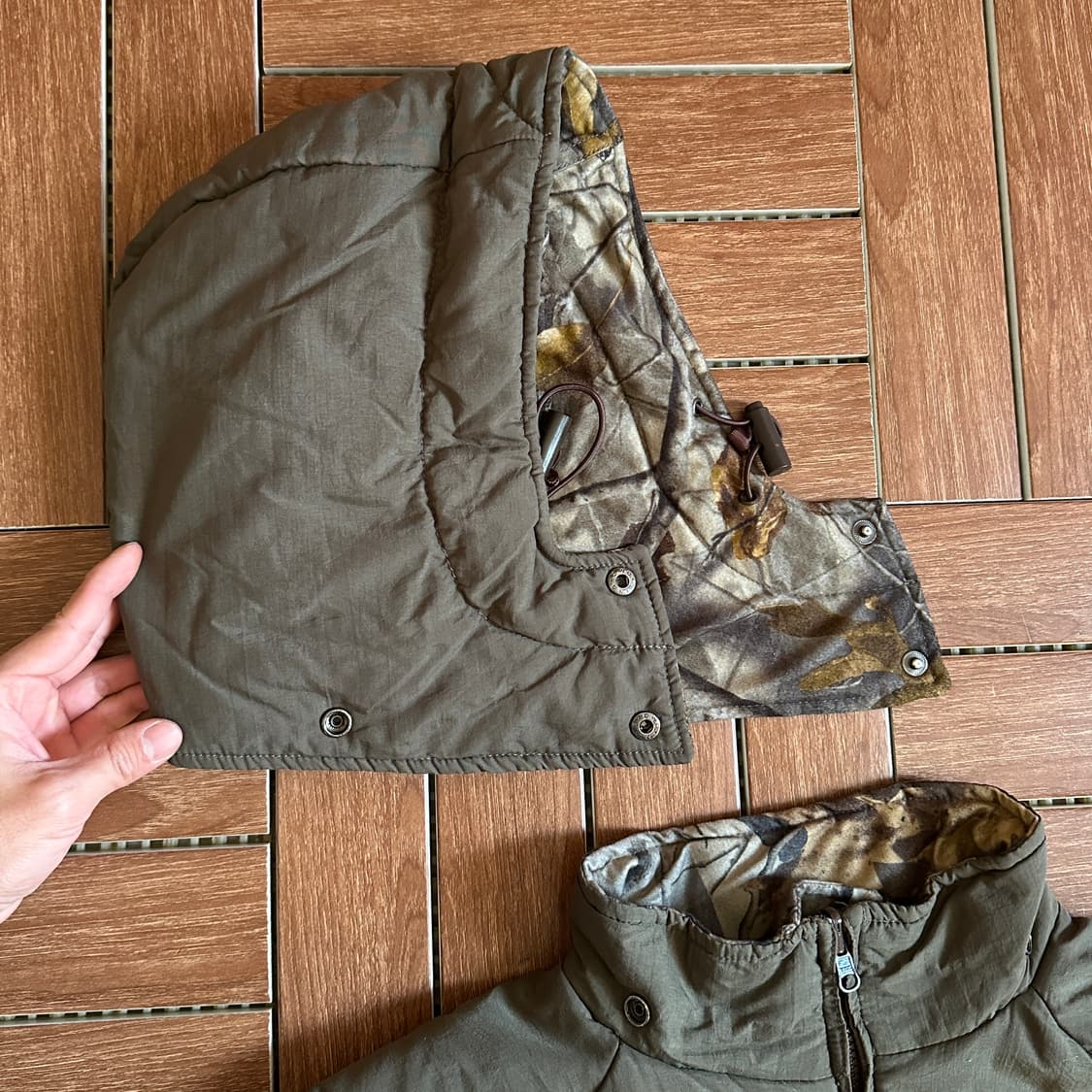 Woolrich reversible real tree jacket 상품이미지9