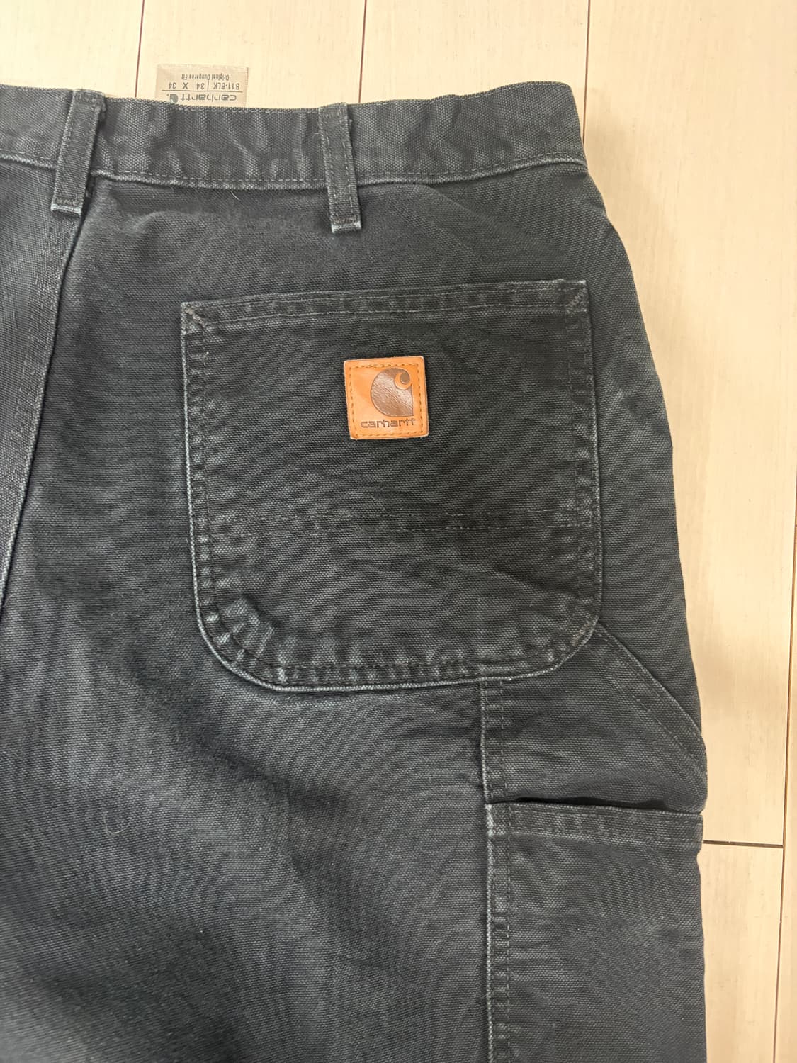 칼하트 b11 카펜터 워크팬츠 블랙 34x34 상품이미지3