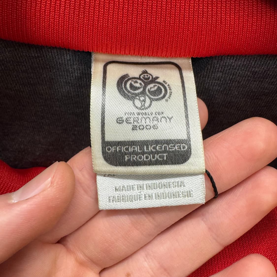 00s 아디다스 독일 월드컵 트랙자켓 전면 로고 포인트 레드 상품이미지6