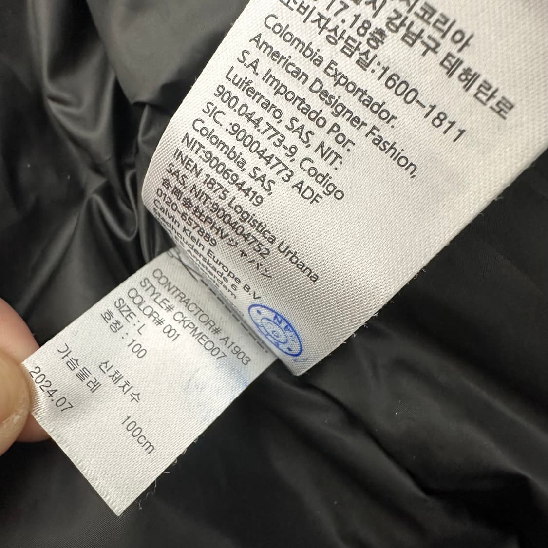 캘빈클라인 다운 롱패딩 블랙 L 상품이미지10