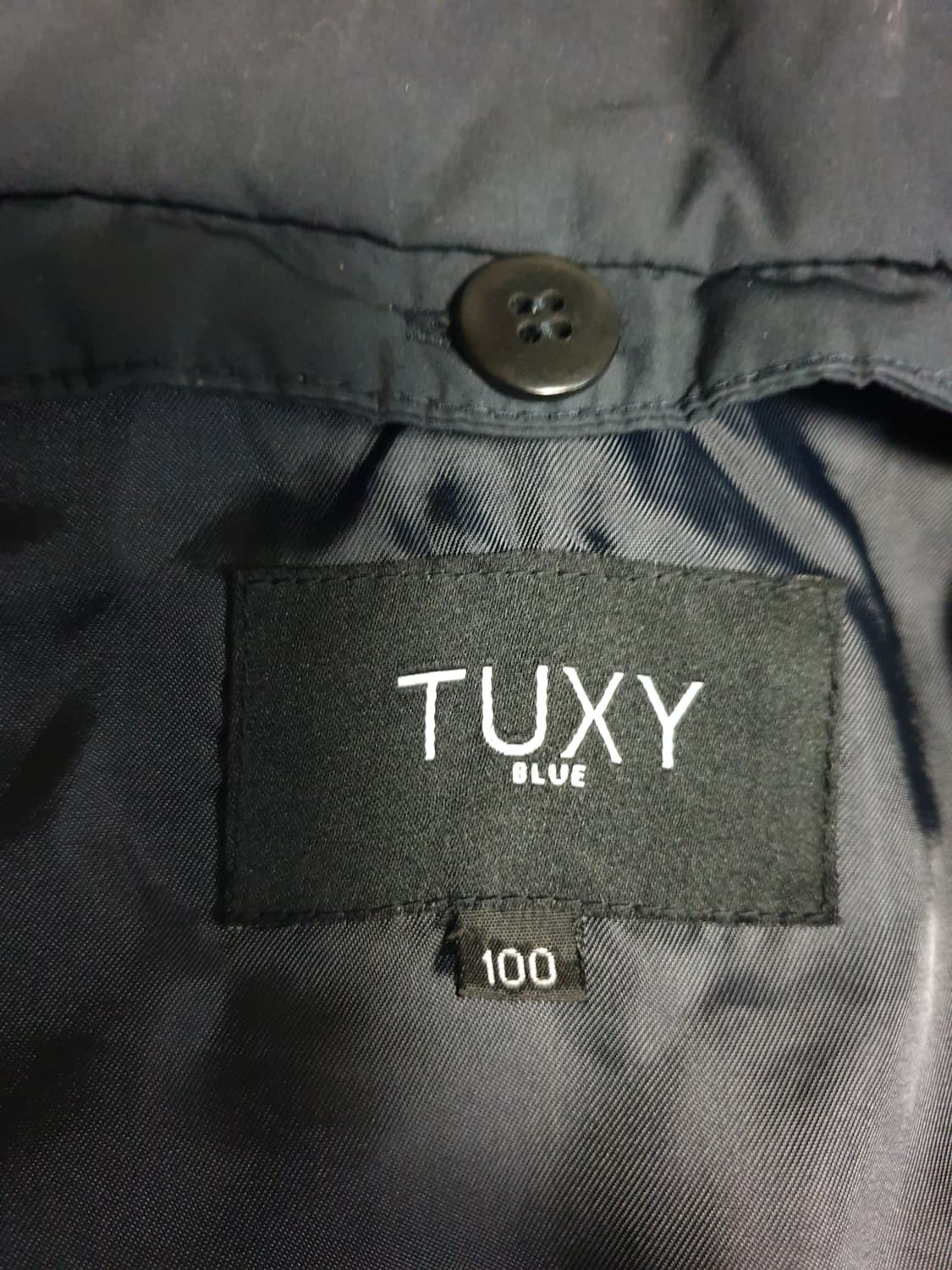 TG패션 TUXY 블루 내피형 오피스 사파리 다운 점퍼 네이비 (100) 상품이미지3