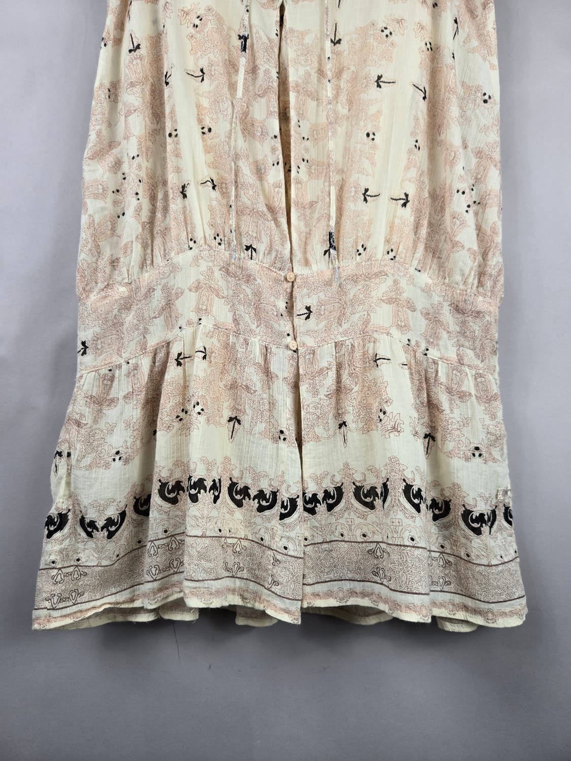 [무료배송]써스데이아일랜드 M 여성 보헤미안 민소매 볼륨 쉬폰 원피스 상품이미지4