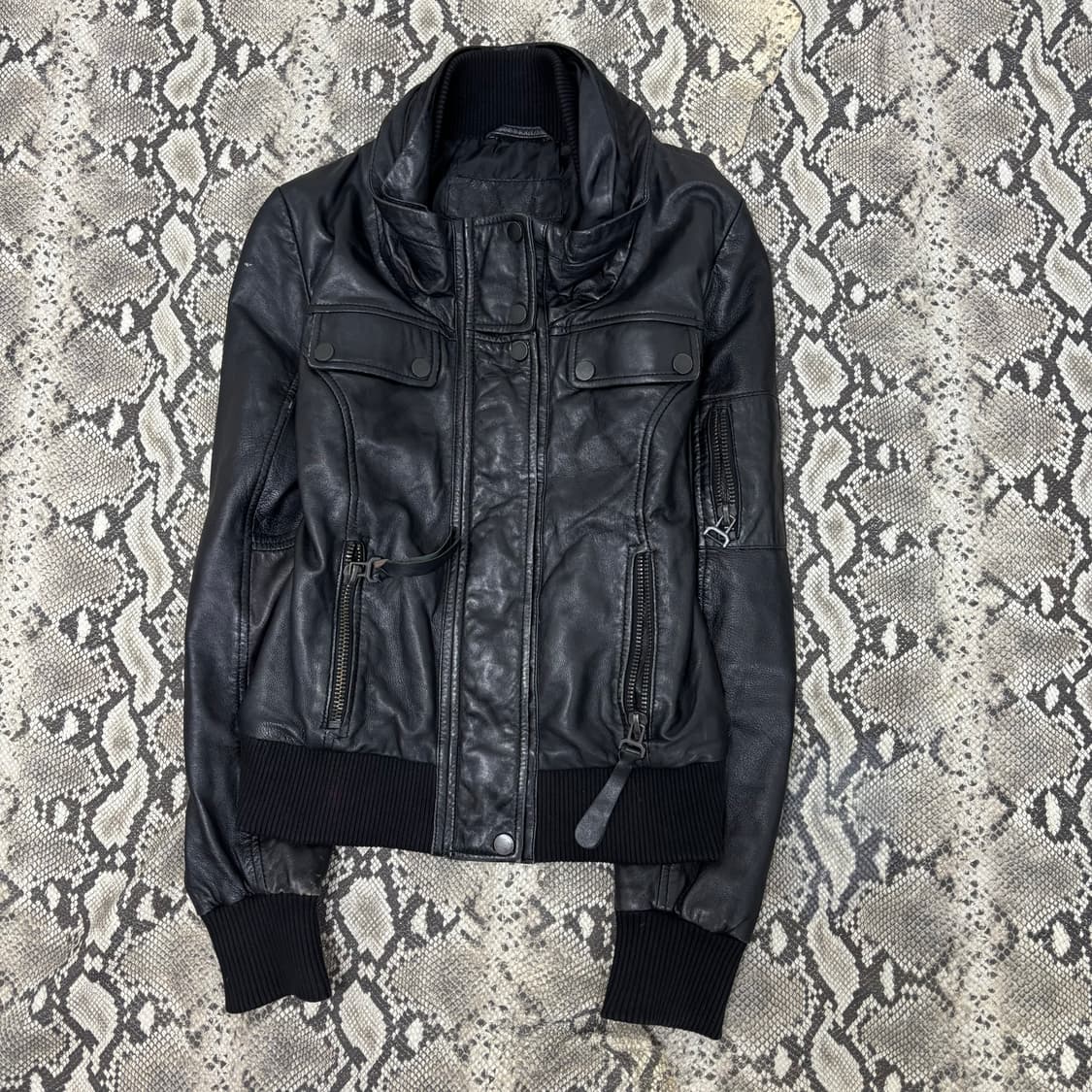 [Leather] SHELL Leather Black Gimmick Cr 상품이미지7