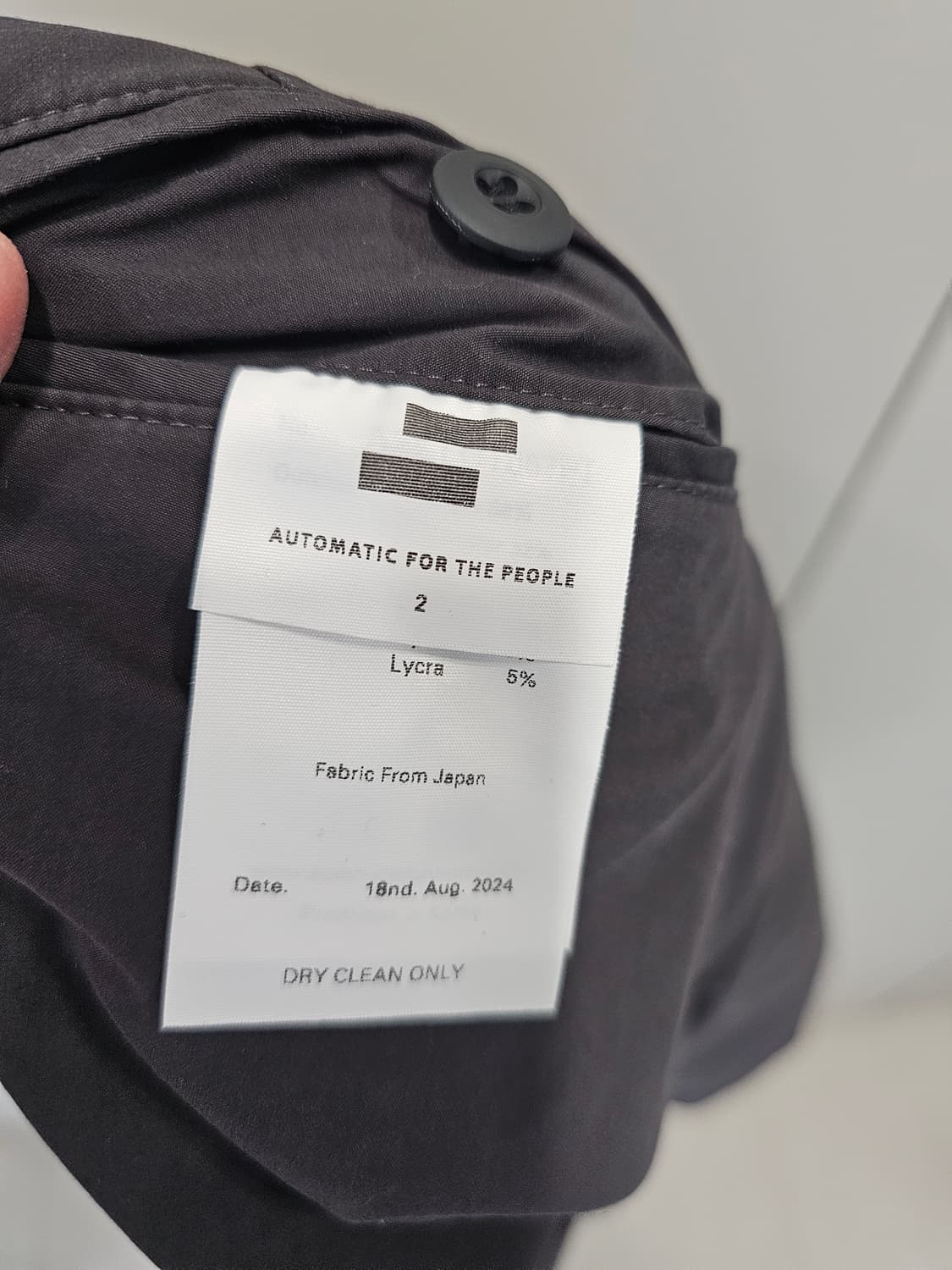 오토매틱포더피플 TOP STITCH PANTS_CHARCOAL BLACK 상품이미지4