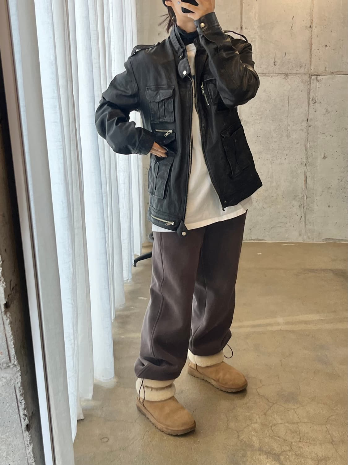 90s lambskin 양가죽 자켓 상품이미지5