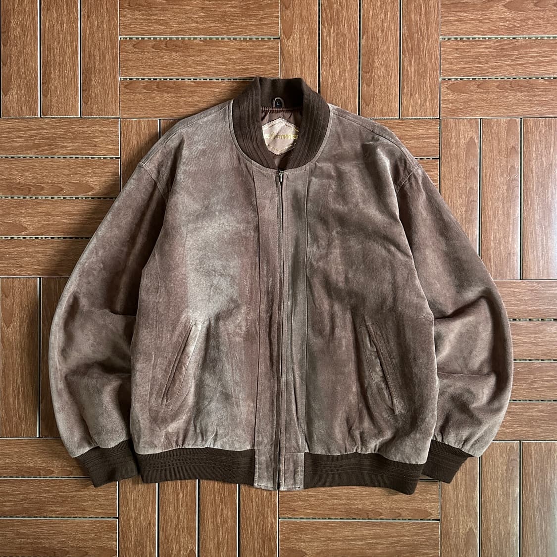 Leather master pig suede bomber jacket 상품이미지1