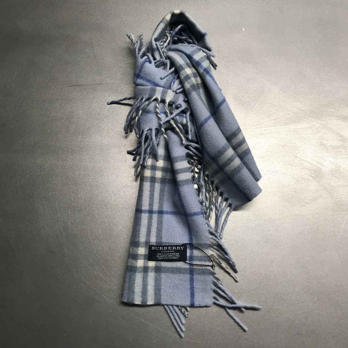 버버리 정품 램스울 머플러 스카이블루 상품이미지1