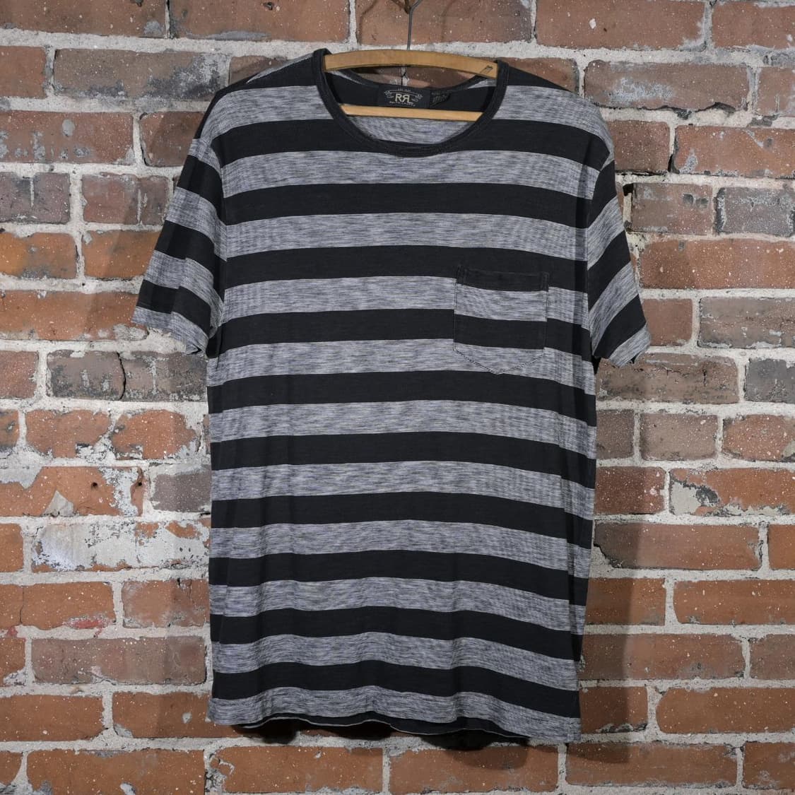 RRL 더블알엘 보더 스트라이프 포켓 티셔츠 상품이미지1