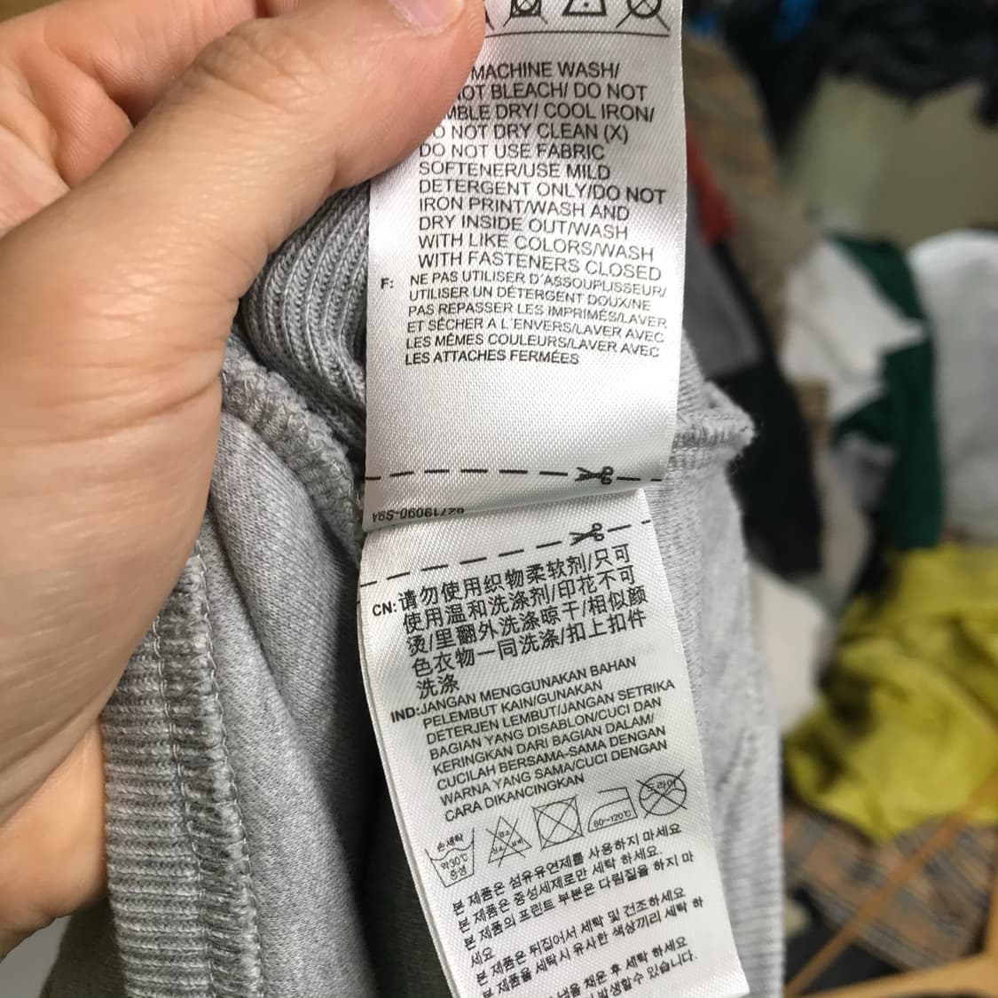 아디다스 불꽃 면 후드 반집업 상품이미지4