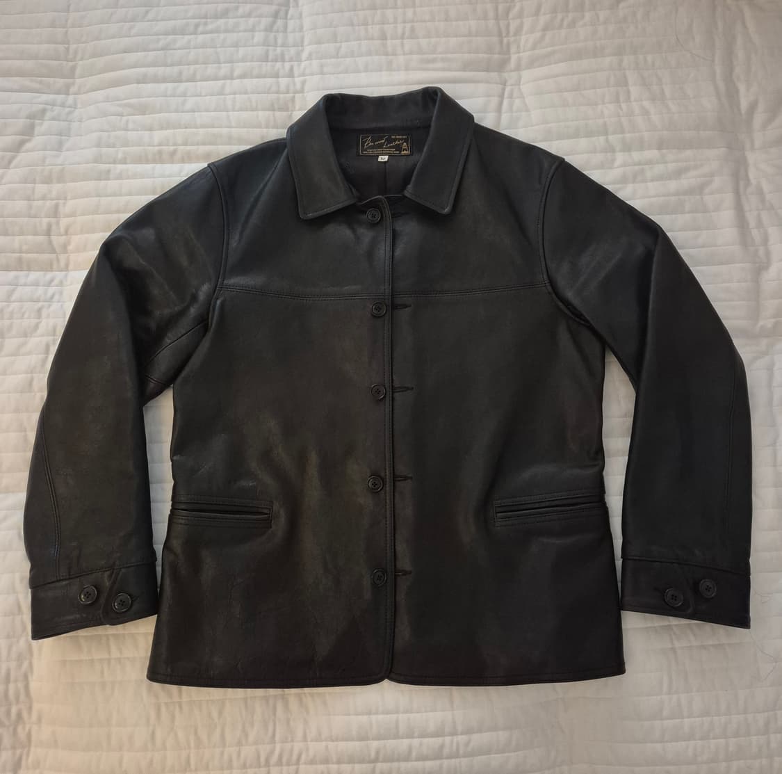 [본쿠라] 사샤 레더 카코트 36 (97-100) 상품이미지1