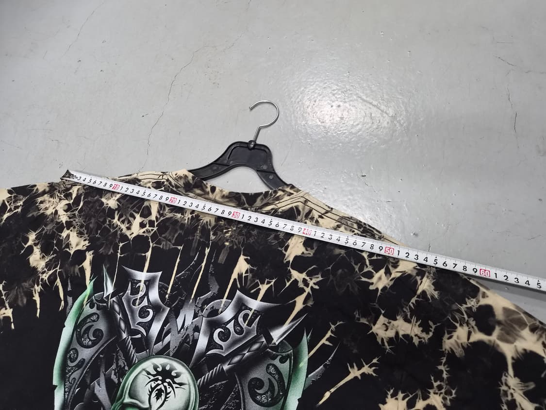 독특한 빈티지 스컬 프린팅 블랙 티셔츠 상품이미지6