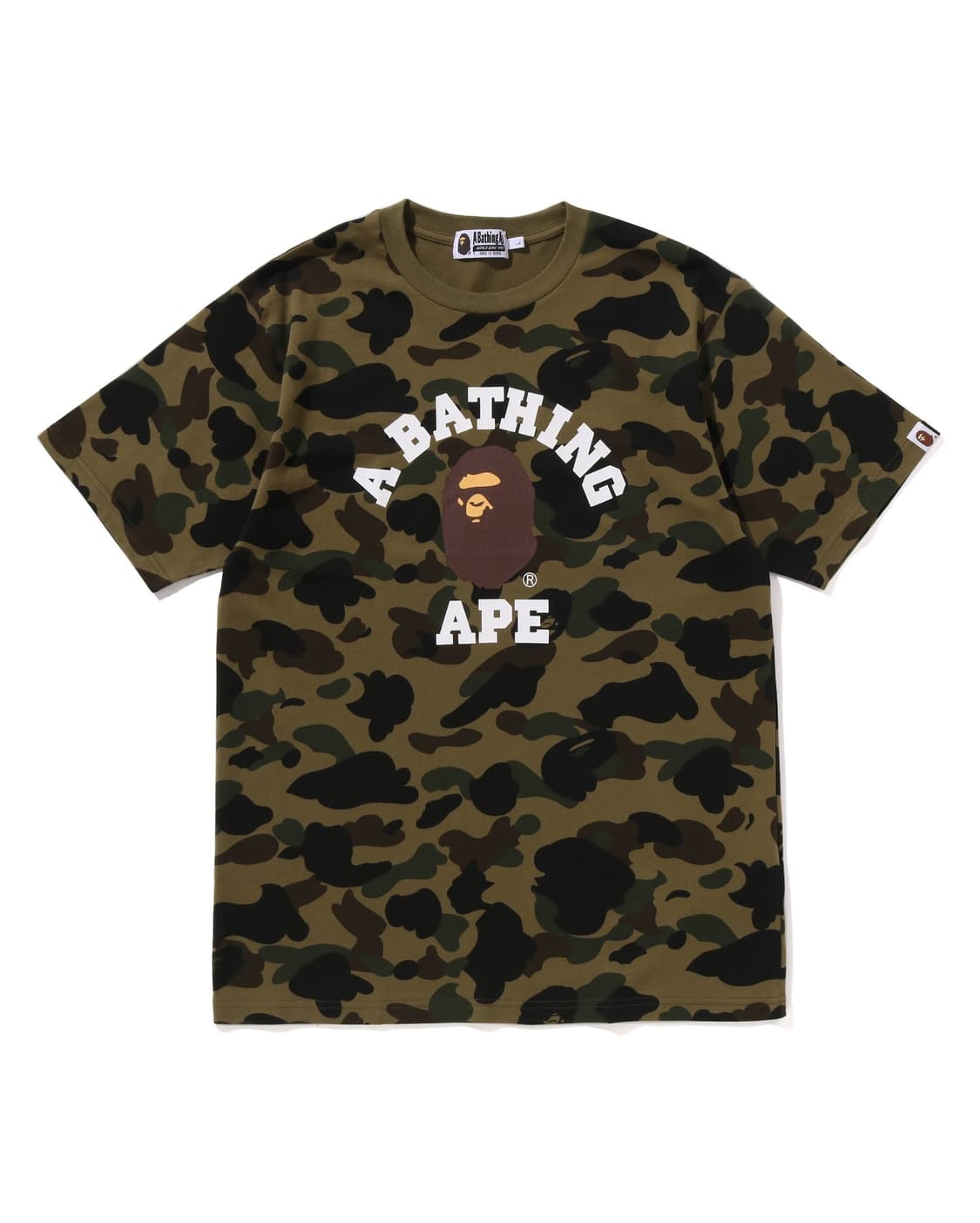 베이프 컬리지 1st 카모 그린 반팔티셔츠 2XL 상품이미지1