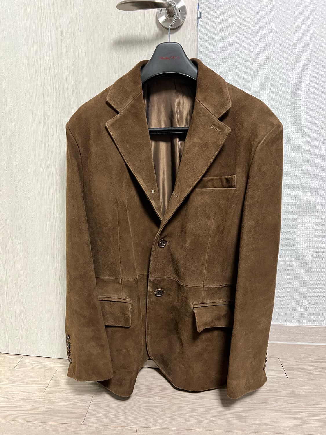 STU 고트 스웨이드 블레이저 브라운(M사이즈) 상품이미지1