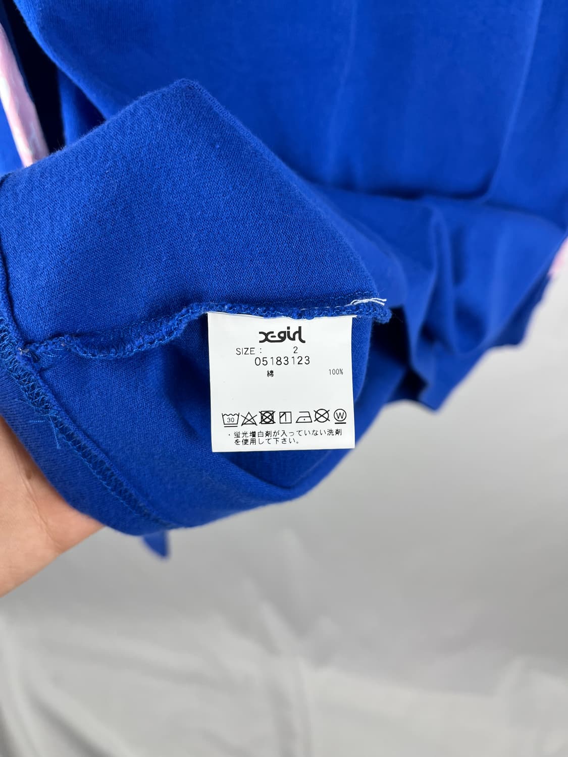 X-girl  블루 롱슬리브  상품이미지5