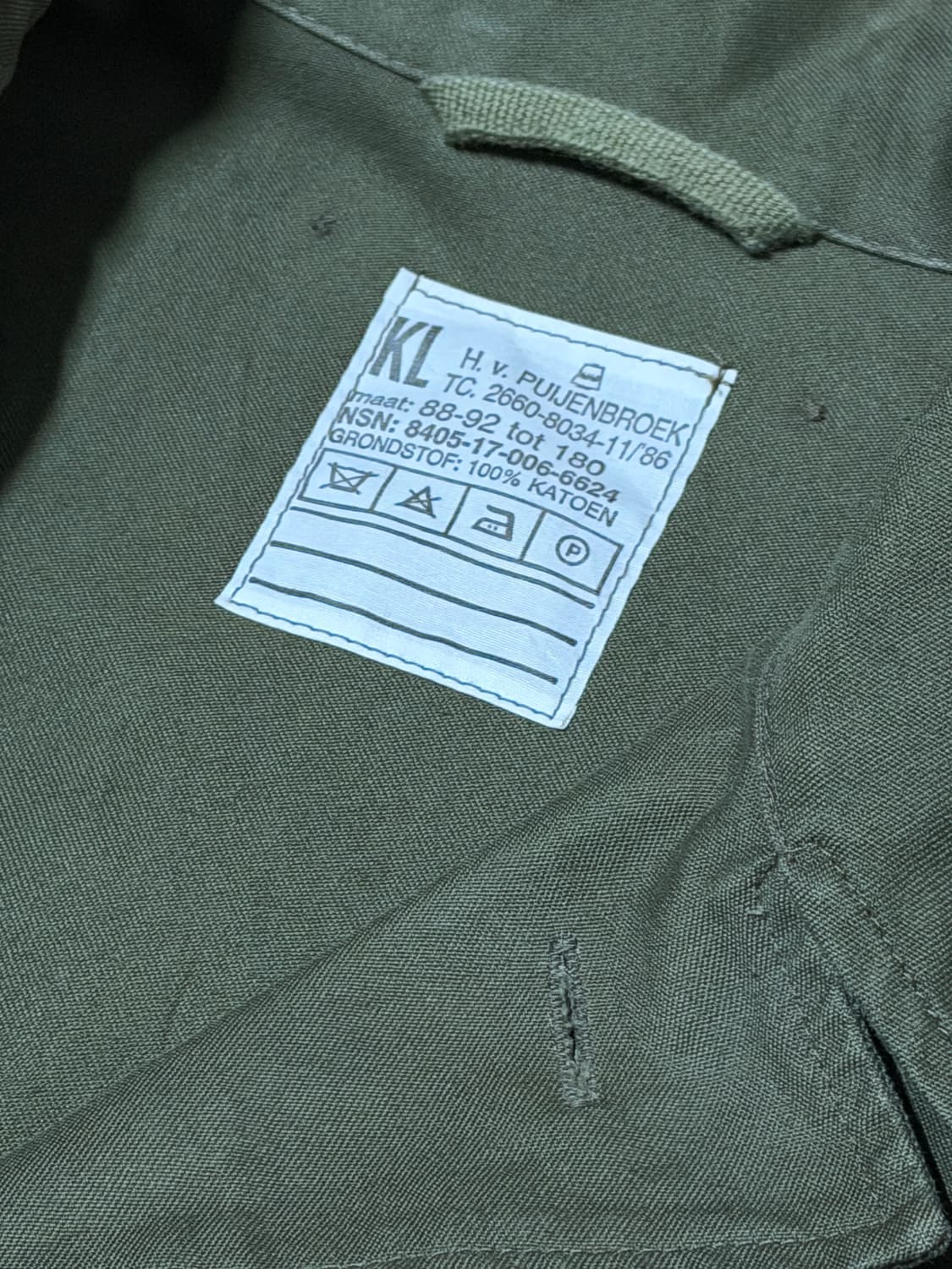 1980‘s 네덜란드군 필드 자켓 상품이미지2