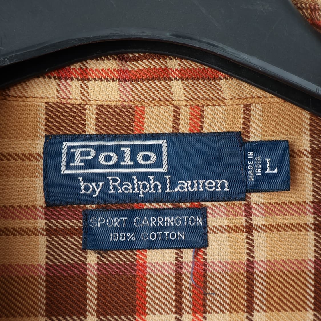 100/폴로 스포츠캐링턴 코튼 체크셔츠 상품이미지6