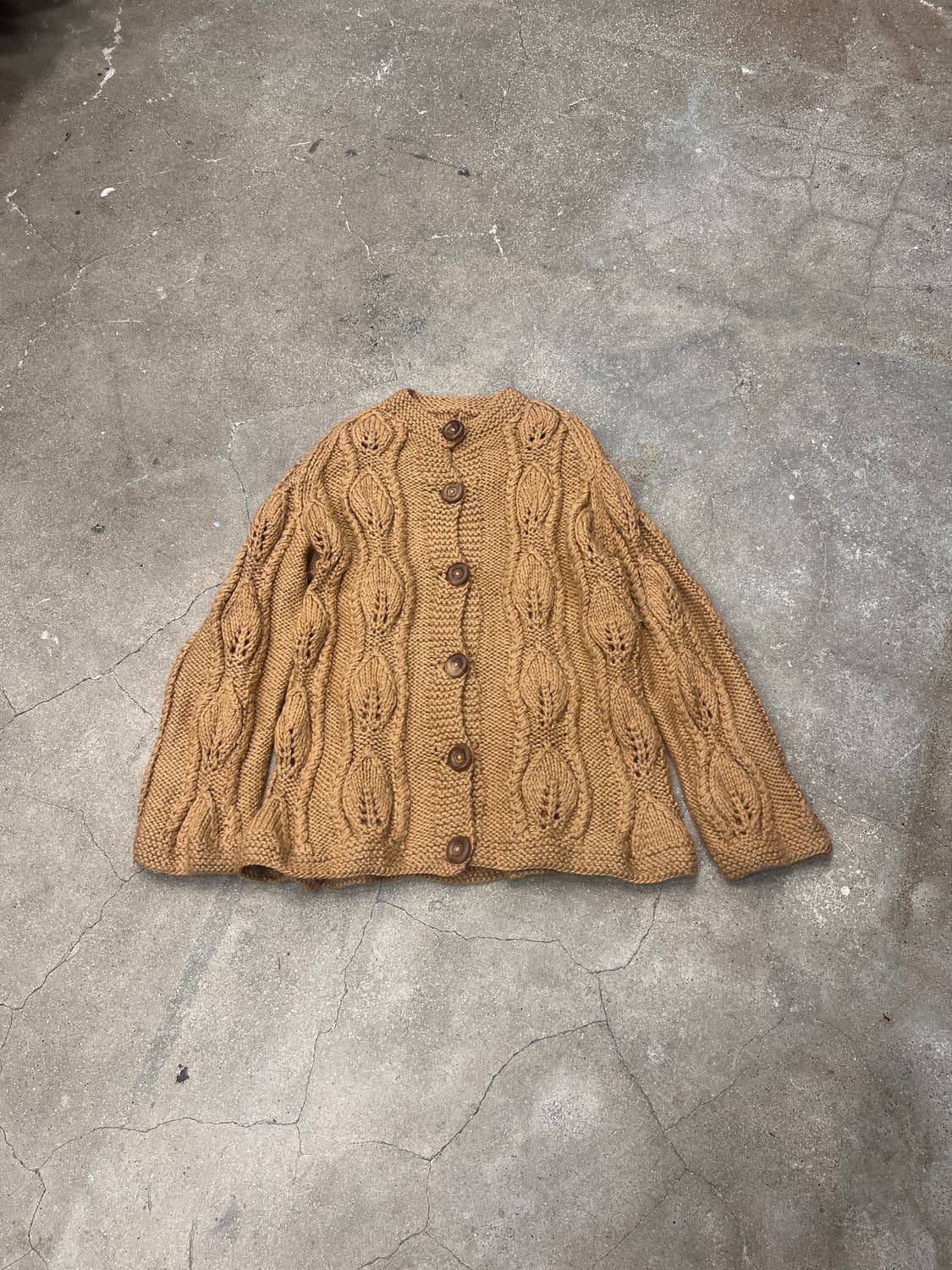 유럽 희귀 빈티지 핸드메이드 니트 가디건 상품이미지1