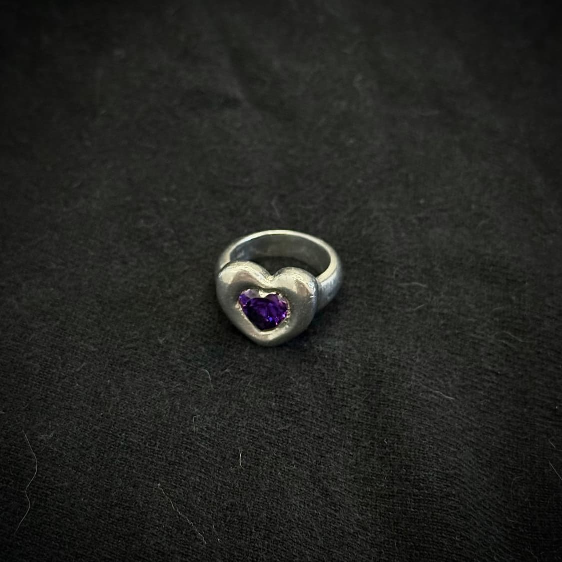 925실버 하트볼드 반지 상품이미지1
