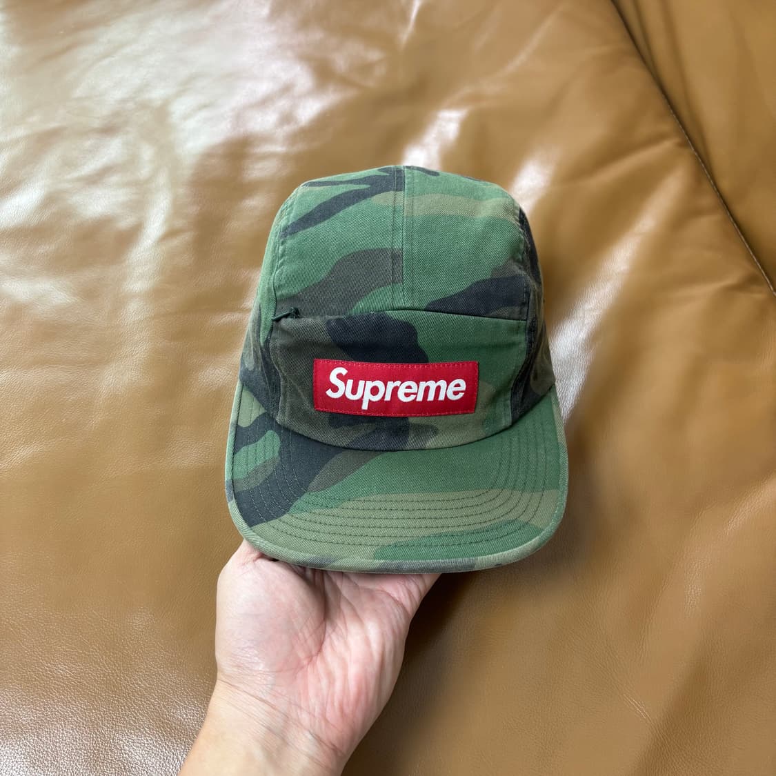 Supreme 슈프림 워시드 우드랜드 카모 캠프캡 모자 (Camo) 상품이미지2