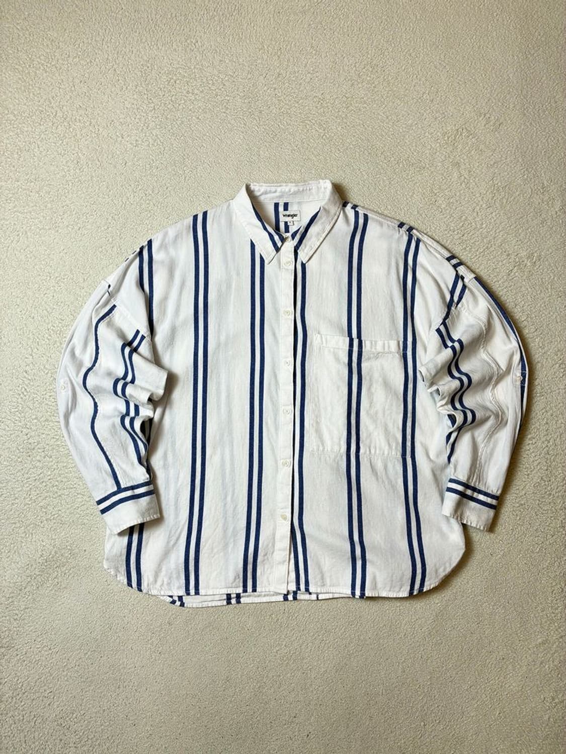 랭글러 웨스턴 스트라이프 헤비 코튼 셔츠 PN7836 상품이미지1