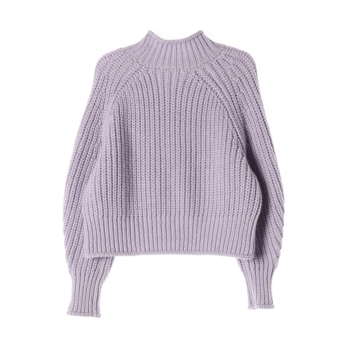 에이치앤엠 라벤더 모크넥 청키 니트 M 상품이미지2