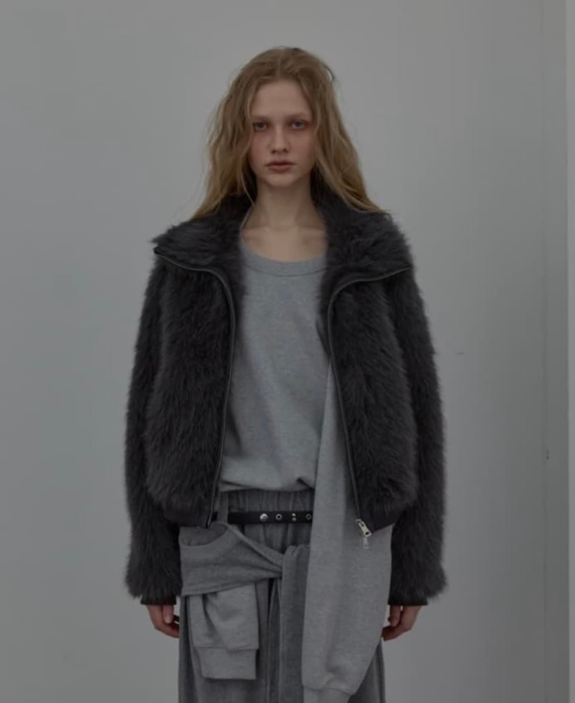 LCDC 퍼 자켓 그레이 구해요 상품이미지1