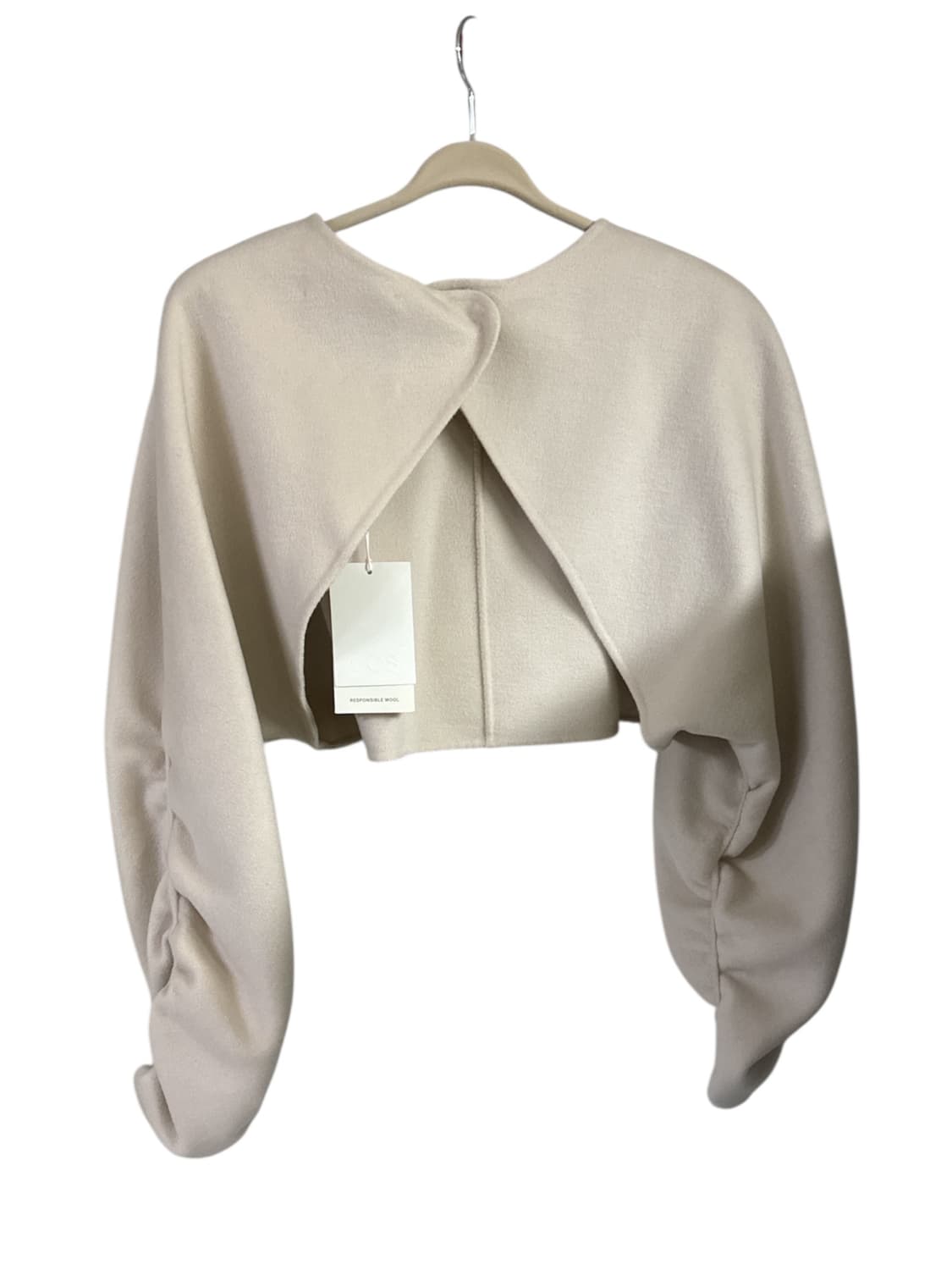 코스 오픈백 볼레로 울 자켓 아이보리 상품이미지1