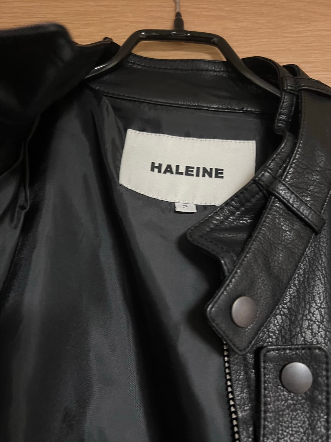 알렌느 3D 레더 바이커 자켓 2 사이즈 상품이미지3