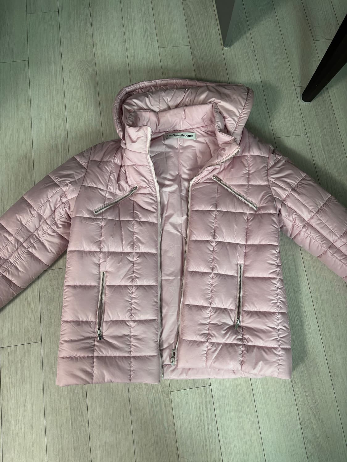 더오픈프로덕트 퀼팅 핑크 패딩 상품이미지1
