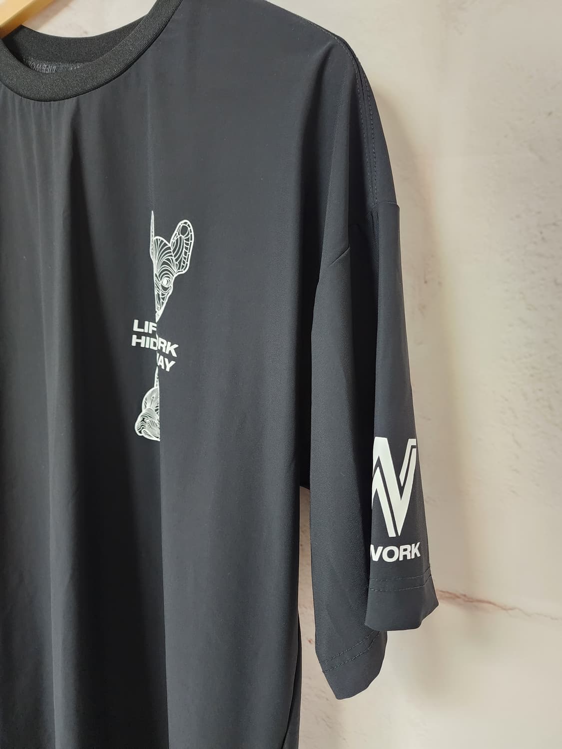 라이프워크 블랙 반팔 티셔츠 상품이미지2