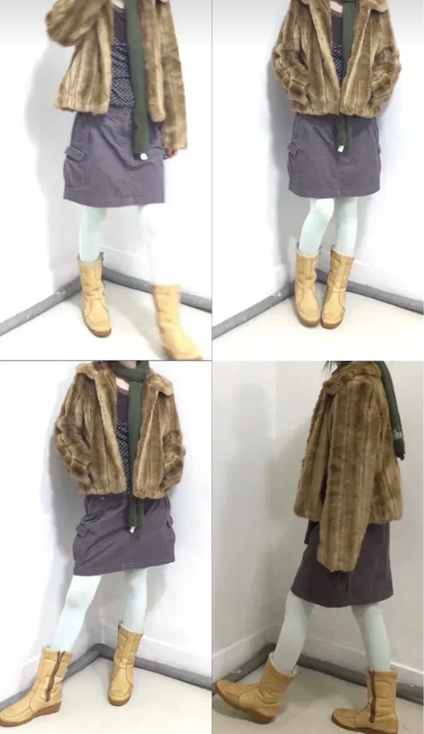 빈티지 베이지 부츠 240 상품이미지7