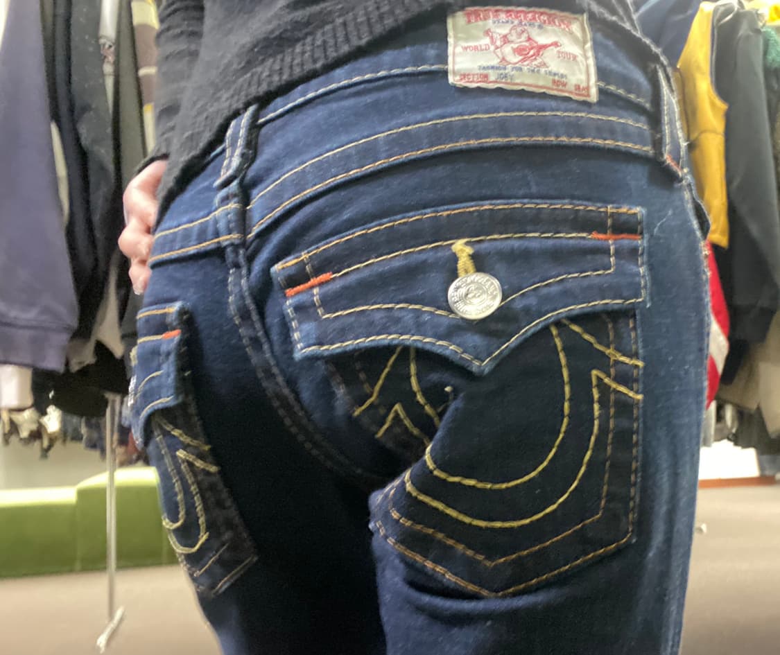 28)트루 릴리젼 여성 부츠컷 데님팬츠 상품이미지3