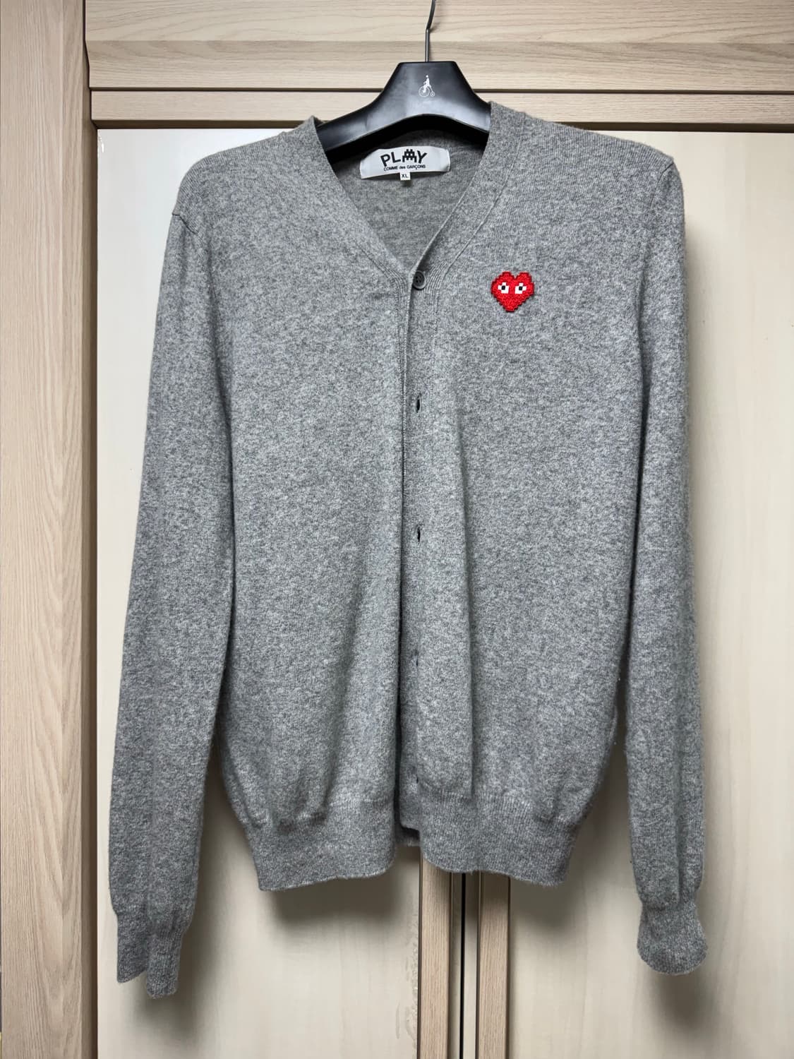 꼼데가르송  x 인베이더 니트 가디건 그레이 xl 상품이미지1