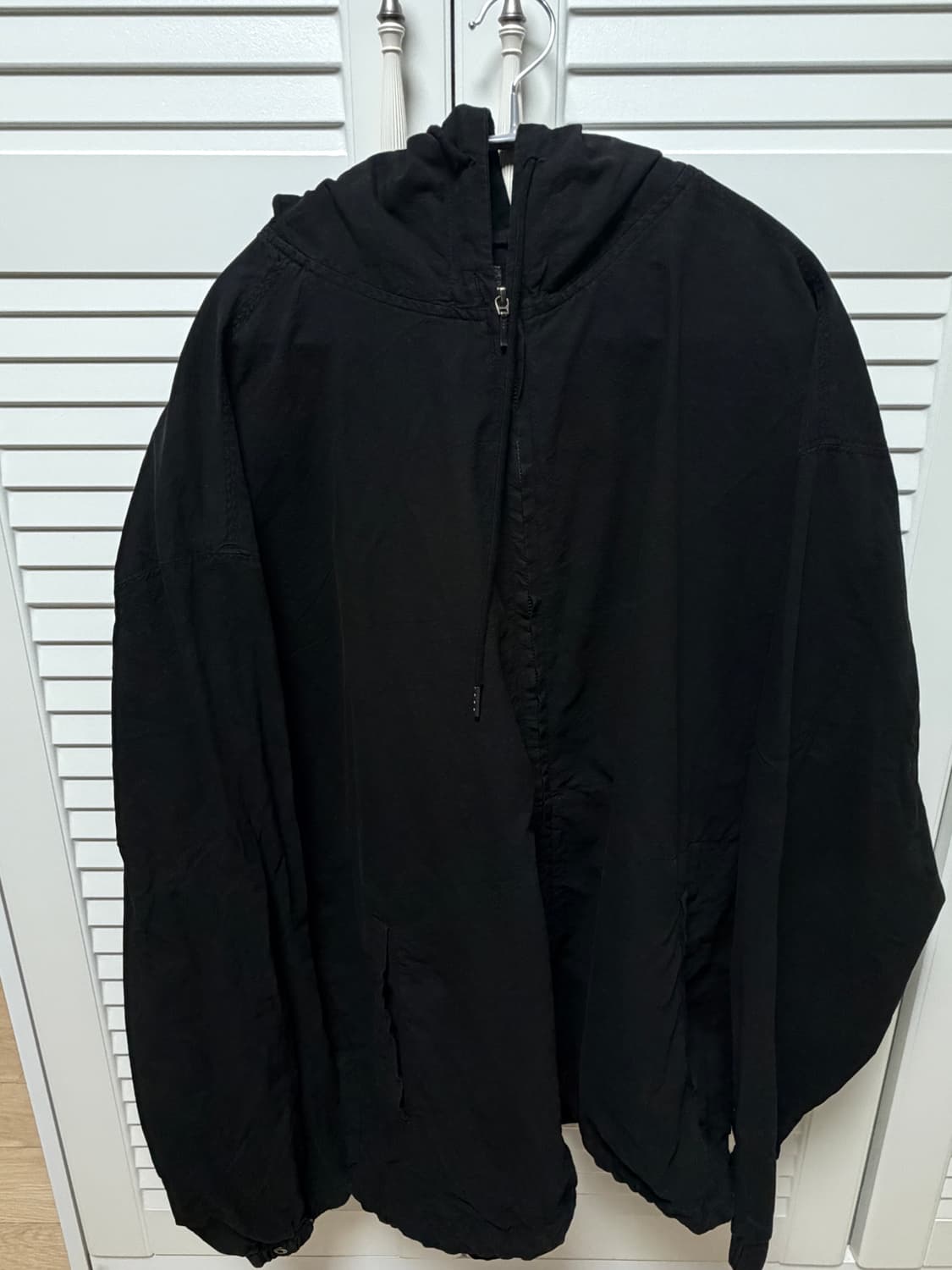 4) 폴리테루 집 후디 파카 유즈드 블랙 상품이미지1