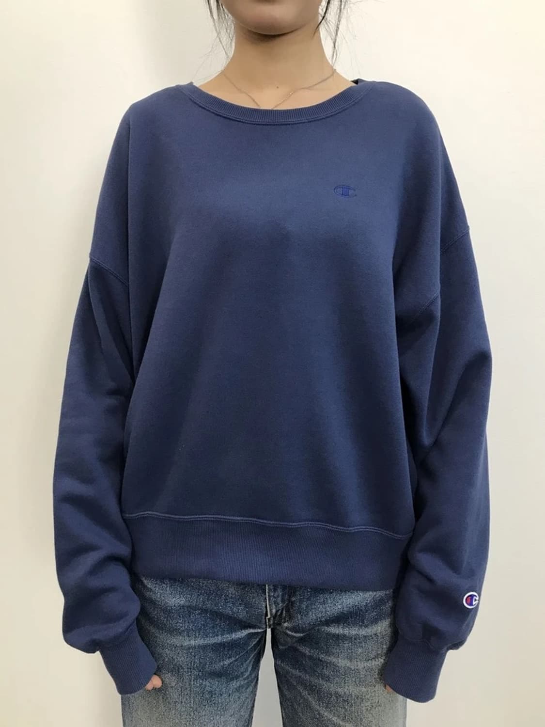 Champion Blue Crewneck Sweatshirt 상품이미지2