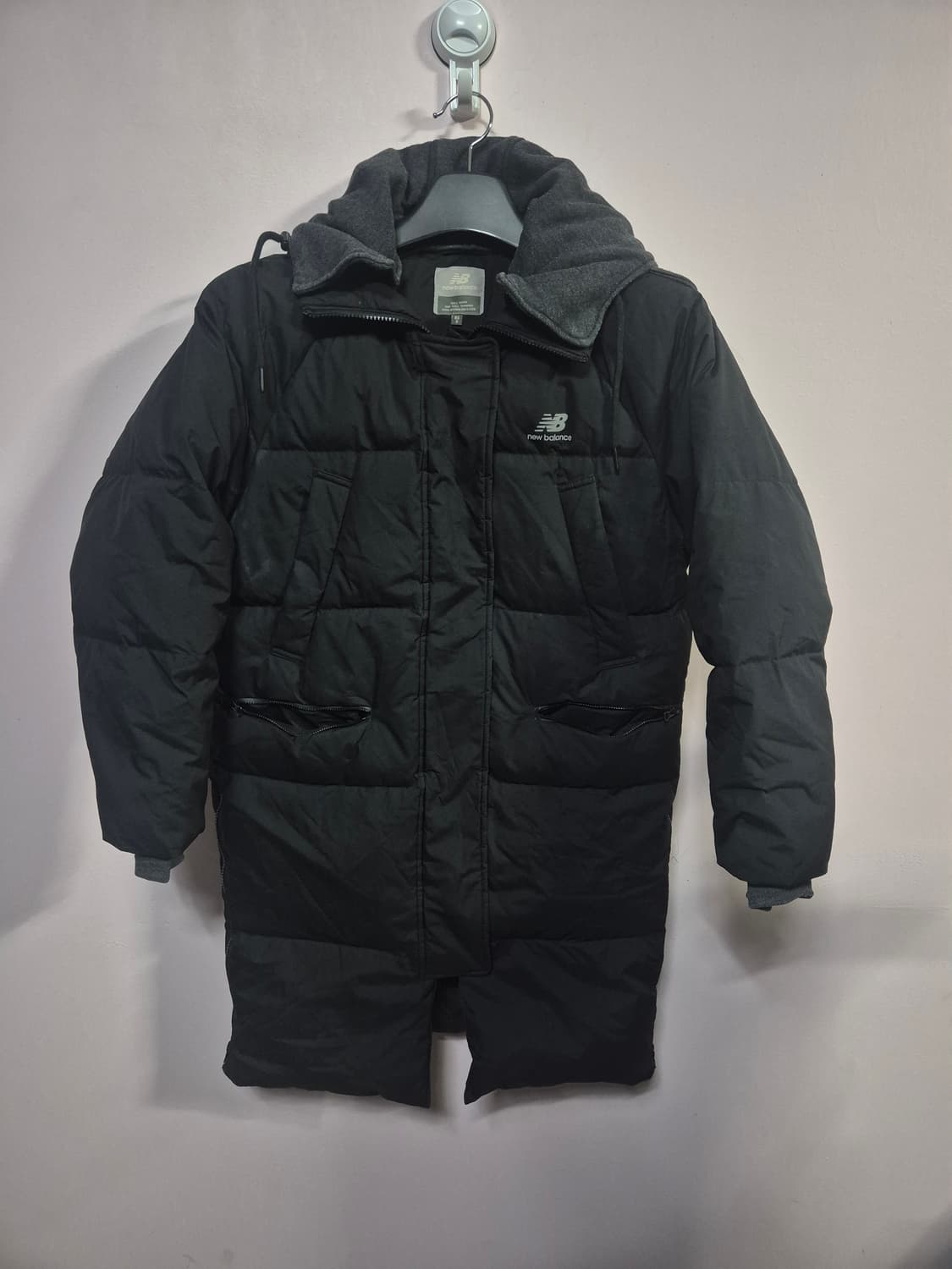 뉴발란스 블랙 롱패딩 후드 점퍼 상품이미지2