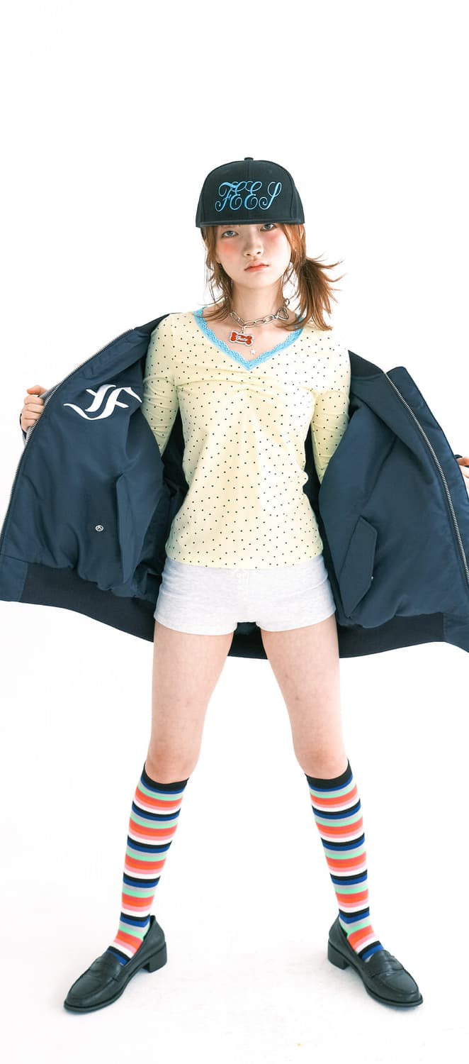 샵페어리 패치 봄버 패디드 자켓 컬러 교환! 상품이미지1