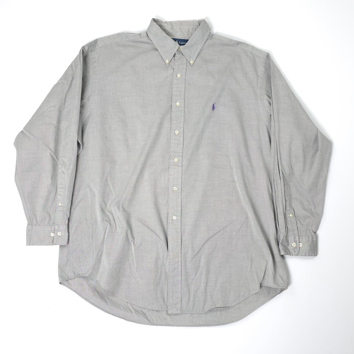 폴로 랄프로렌 야머스핏 코튼 셔츠 그레이 (34/35) 상품이미지1