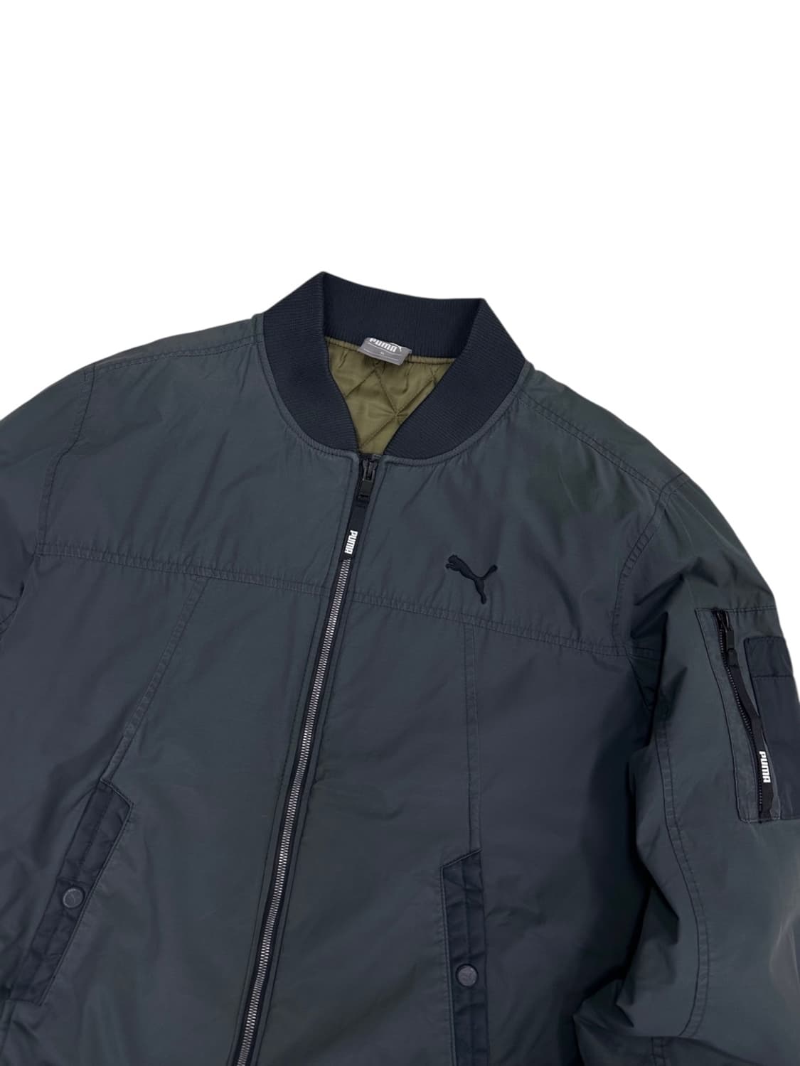 퓨마 푸마 퀄팅 항공점퍼 다크그레이 (XL) 상품이미지2