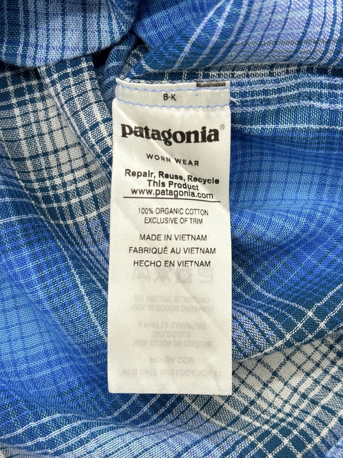 Patagonia Blue Plaid Classic Shirt 상품이미지5