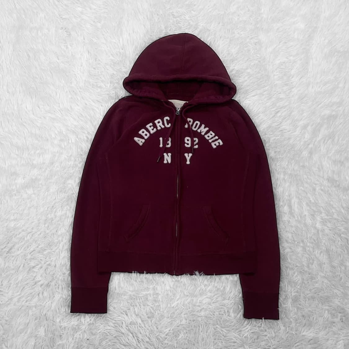 아베크롬비 버건디 후드집업 상품이미지1
