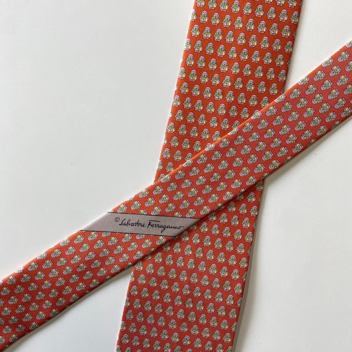 페레가모(Ferragamo) 명품 정품 넥타이 8.1cm 상품이미지4