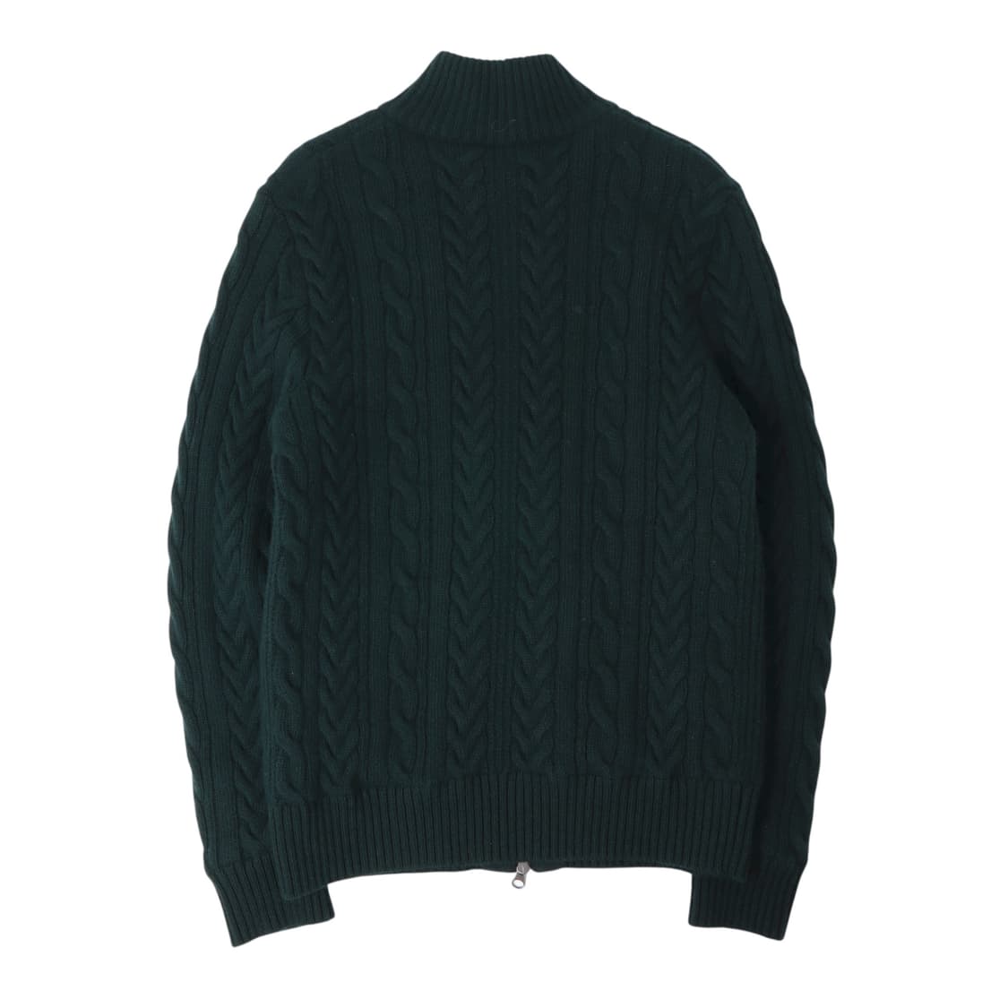 브룩스브라더스 다크그린 울 케이블 니트 가디건 상품이미지4