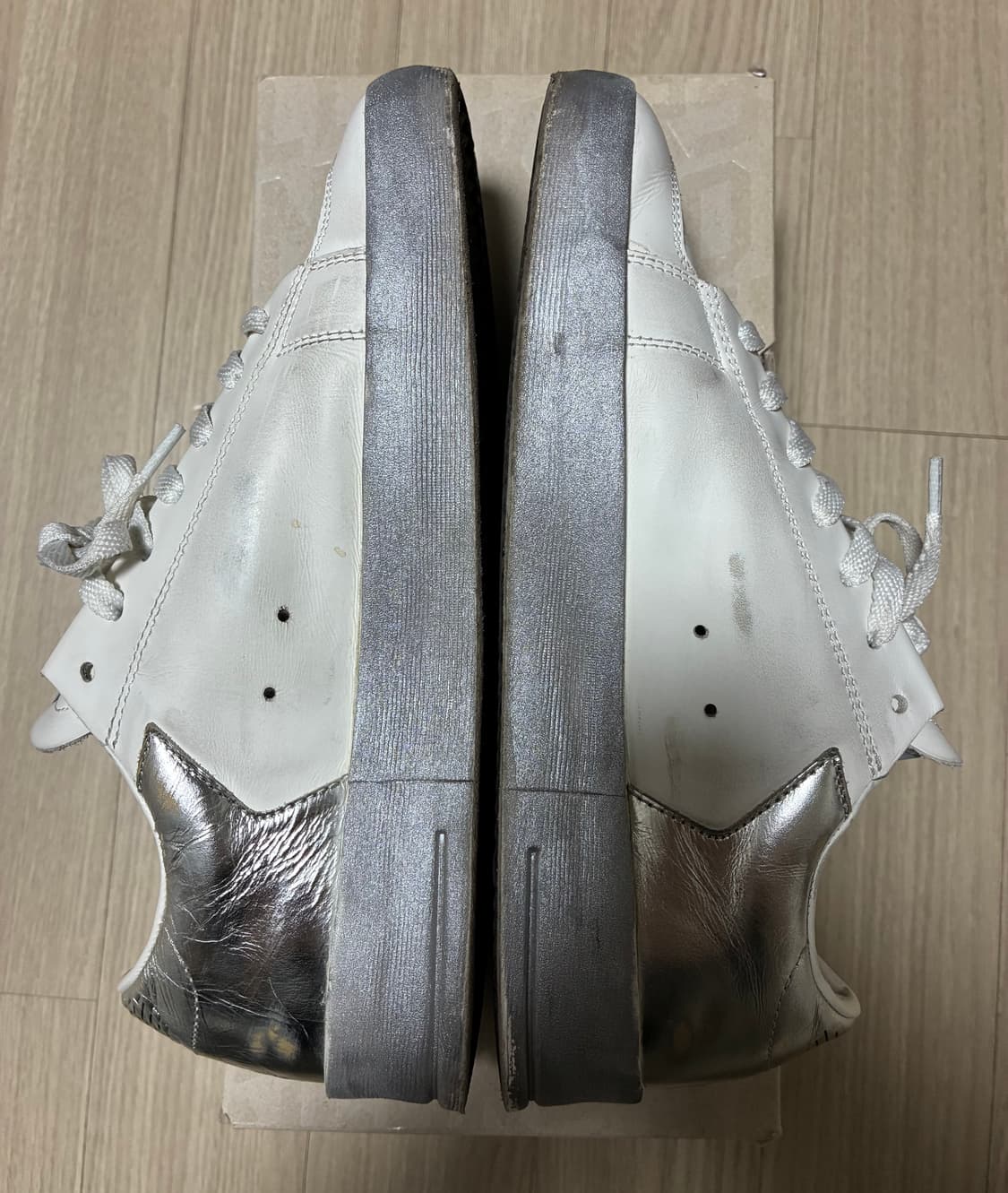 (38) 골든구스 스타단 스니커즈 실버 힐 실버 스타 상품이미지5