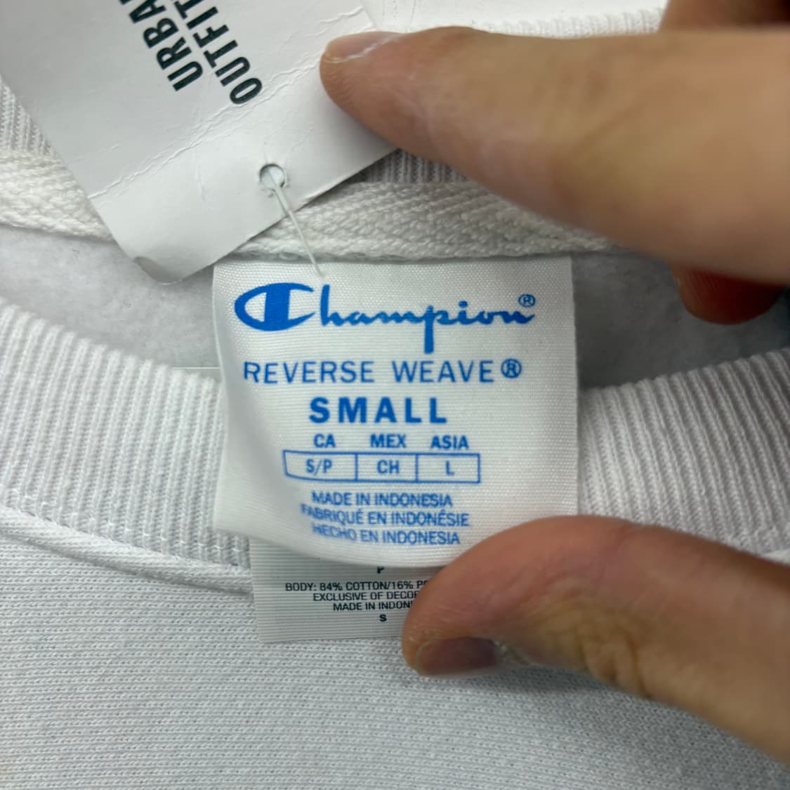 챔피온 리버스위브 맨투맨 화이트 남L 상품이미지6